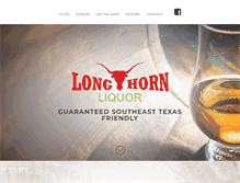 Tablet Screenshot of long-hornliquor.com